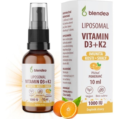 Blendea Lipozomální Vitamin D3+K2 sprej 10 ml