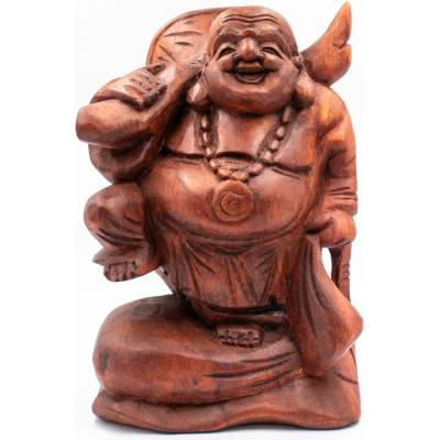 Milujeme Kameny Buddha - dřevěná socha Feng shui BUD32