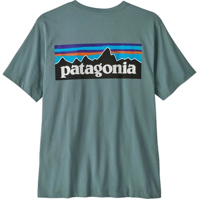 Patagonia P-6 Logo modrá zelená