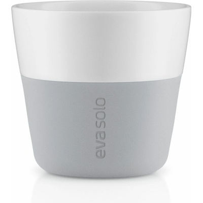 Eva Solo termohrnky na kávu Lungo 2 kusy 230 ml světle šedá