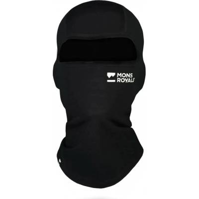 Merino kukla MONS ROYALE B3 MERINO BALACLAVA Černá Bílá