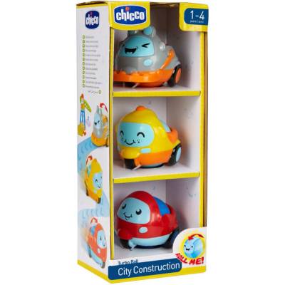 CHICCO Mini autíčka City Construction 3ks