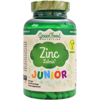 GreenFood Junior Zinc Lalmin 90 kapslí