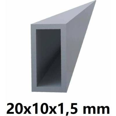 Hliníkový obdélníkový jokl 20x10x1,5mm
