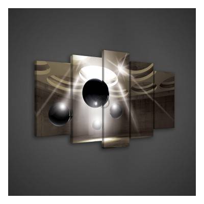 Obraz na plátne viacdielny - OB3544 - 3D gule 100cm x 60cm - S17