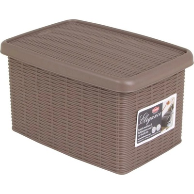 STEFANPLAST Úložná krabica Elegance 5,5 l, sivá