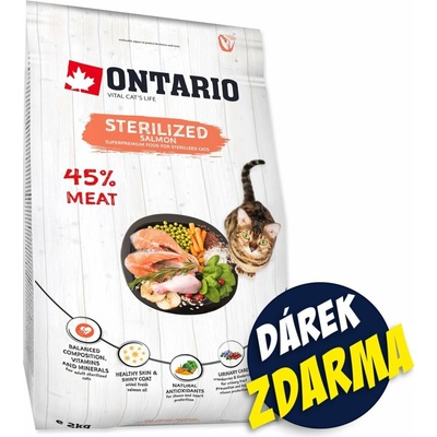 Ontario Cat Sterilised Salmon 2 kg