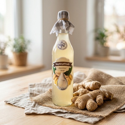 Kapka Přírody Zázvorový sirup 0,5 l