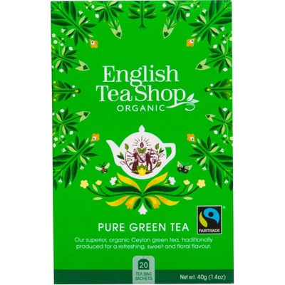 English Tea Shop Bio Fairtrade čistý zelený čaj 20 ks