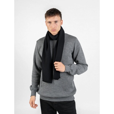 Merino šála TallGuys | Deep black One Size