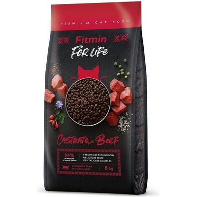 Fitmin For Life Cat Castrate Beef 8 kg