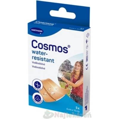 Cosmos Universal voděodolná náplast na rány 6×10 cm 5 ks