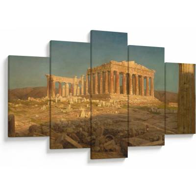 Obraz - Frederic Edwin Church, The Parthenon, reprodukce, pětidílný 150x105 cm