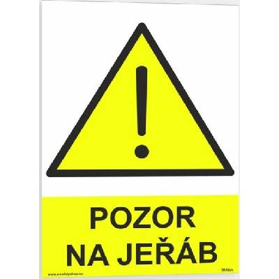Traiva s.r.o Pozor na jeřáb Verze: Samolepka 210 x 297 mm (A4) tl. 0.1 mm - Kód: 05416