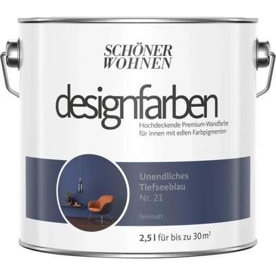 Beautiful Living Design Infinite Deep Sea Blue Matte 2,5 l