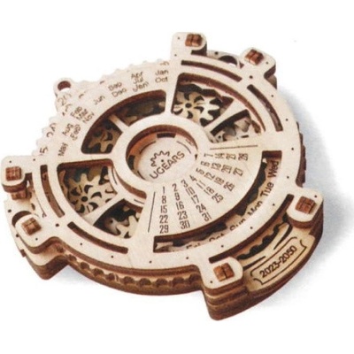 Ugears 3D mechanické puzzle Kalendář 32 ks