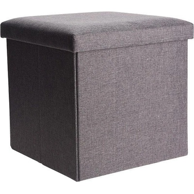 HOMESTYLING Taburet s úložným prostorem 38x38cm šedá