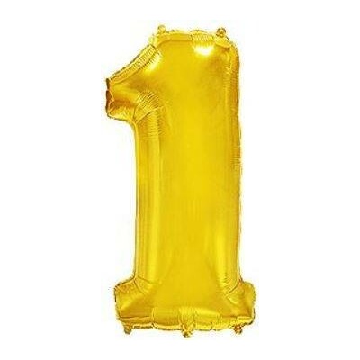 Balón foliový číslice ZLATÁ GOLD 115 cm 1