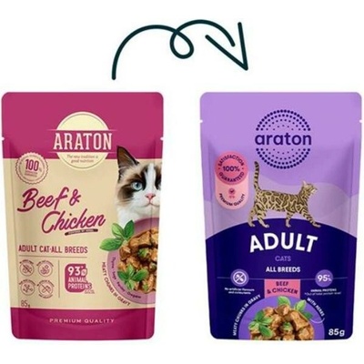 Araton Cat Adult Beef & Chicken 85 g