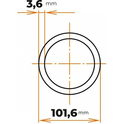 Rúra bezšvová 101,6 / 3,6 mm