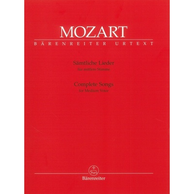 Mozart: Complete Songs / zpěv střední hlas a klavír – Hledejceny.cz