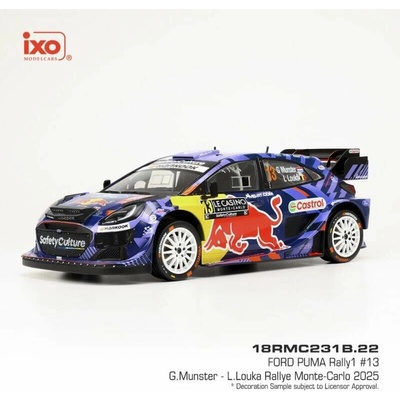 Ford Puma Rally1 Rally Monte Carlo 2025 13 Munster Louka IXO 1:18