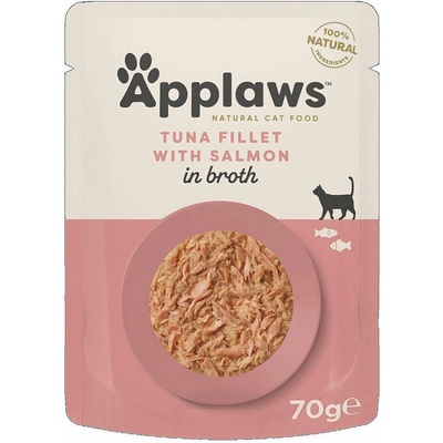 Applaws Tuna fillet with Salmon in broth 70 g