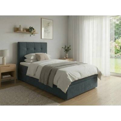 Textilomanie Direlis Vibe boxspring s matrací Bonell pružinová tmavě šedá