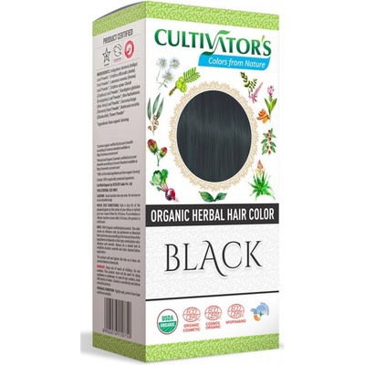 Cultivators přírodní barva na vlasy 12 Černá 100 g