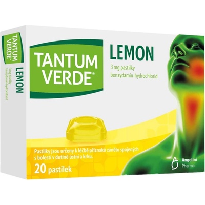 Tantum Verde Lemon pas.ord.20 x 3 mg