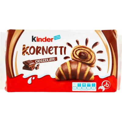 Kinder Kornetti čokoládové croissanty 6ks