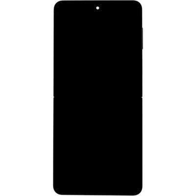 LCD display + Dotyk + Přední Kryt Samsung F766 Galaxy Z Flip 7 5G Black (Service Pack)