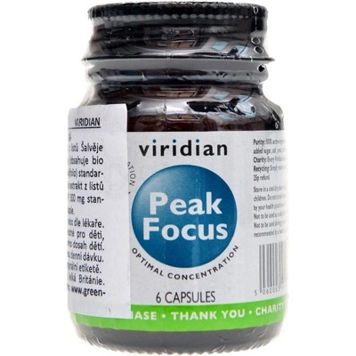 Viridian Peak Focus Organic Normálne kognitívne funkcie 6 kapsúl
