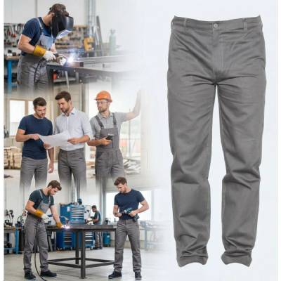 Industrial Starter Montérkové kalhoty pánské pas EUROPA šedé