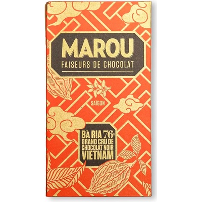 Marou 76% hořká čokoláda Vietnam Bá Ria Grand Cru 80 g