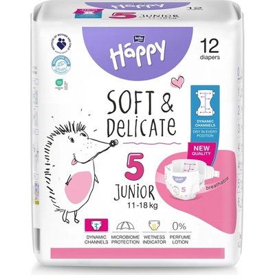 Bella Happy Soft & Delicate 5 11-18 kg 12 ks