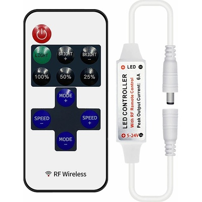 Adviti Kontrolér pre LED pásy 11 tlačidiel 12V 72W