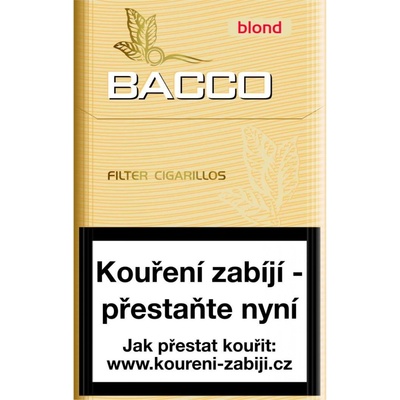 Bacco filter blond cigarillos 17 ks