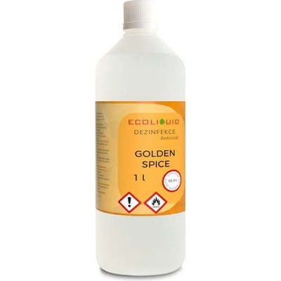 Ecoliquid ANTIVIRAL dezinfekce na ruce - viry, bakterie, plísně 1 l náhradní náplň Vůně: Golden Spice