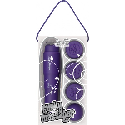 ToyJoy Funky Massager Purple na klitoris s různými nástavci