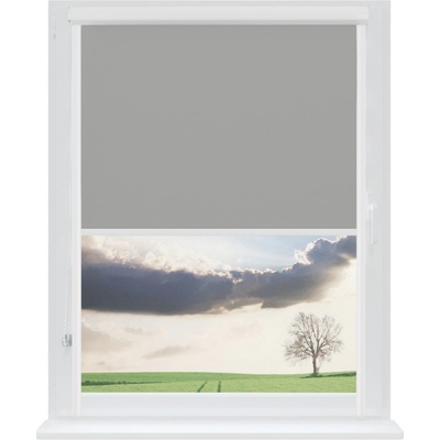 Dekodum Zatemňovací roleta v bílé kazetě Grey 37 x 150 cm