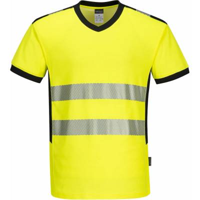 Portwest PW310 PW3 Hi-Vis V-tričko Žltá/Čierna M