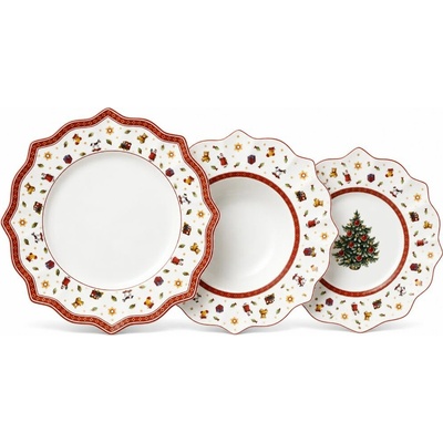 Villeroy & Boch Vianočná obedová súprava bie. Toy's Delight 18 ks