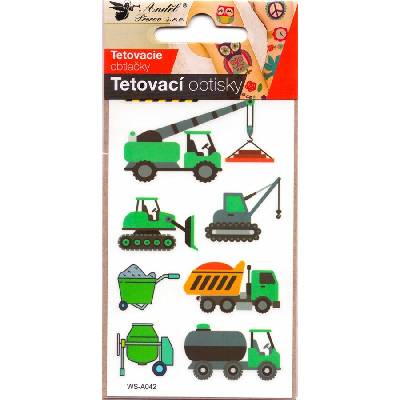 Anděl Přerov s.r.o. Tetovací obtisky 10,5 x 6 cm stavební stroje