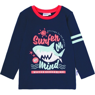 Winkiki Kids Wear Chlapecké tričko s dlouhým rukávem Surfer navy