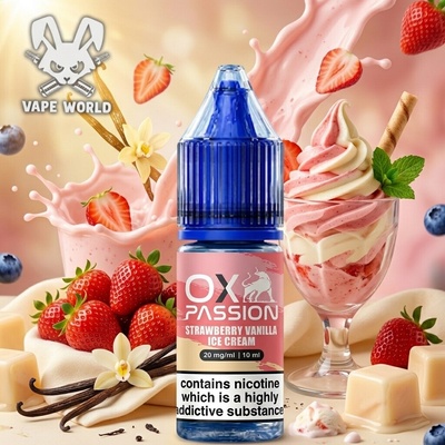 Oxva OX Passion Salts Strawberry Vanilla Ice Cream 10 ml 20 mg