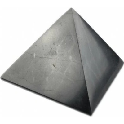 Šungitová pyramida leštěná 7x7cm pro harmonizaci