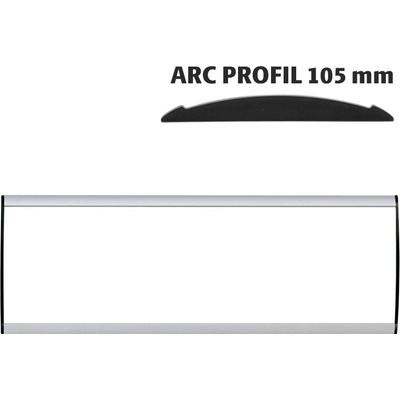 A-Z Reklama CZ Orientační nástěnná tabulka 105 × 350 mm - Arc Profil – kód UDS105NB35