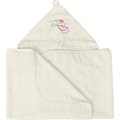 Baby Matex Froté osuška s kapucí MAXI Junior 140x70 krémová