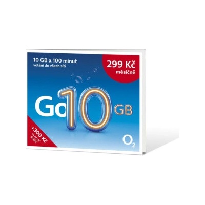 O2 Předplacená karta Go 10 GB, SMALLPGO.0X10G51